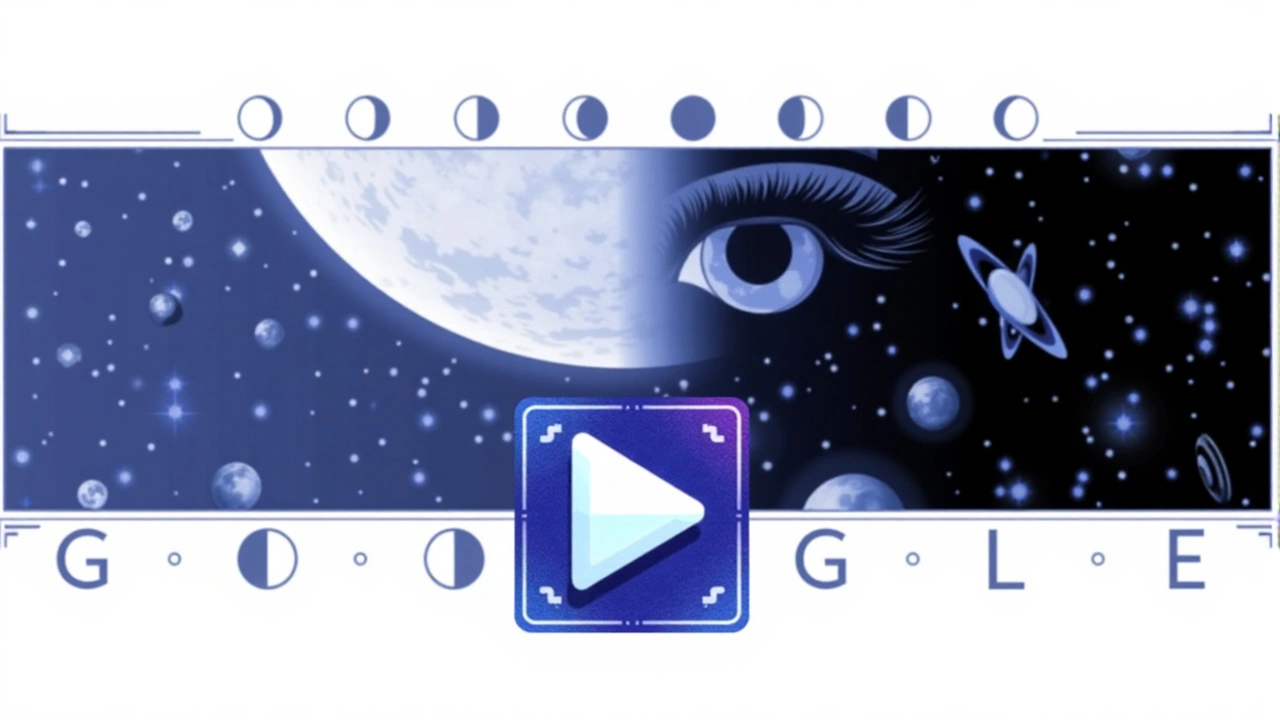 Google Doodle Celebra las Fases Lunares con la Ascensión de la Media Luna