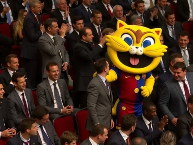 FC Barcelona presenta a 'Cat', su nueva mascota emblemática en la gala del 125º aniversario