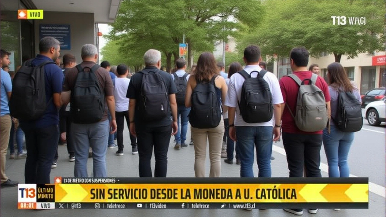 Caos en Santiago: Metro cierra cuatro estaciones céntricas en hora punta por persona en la vía