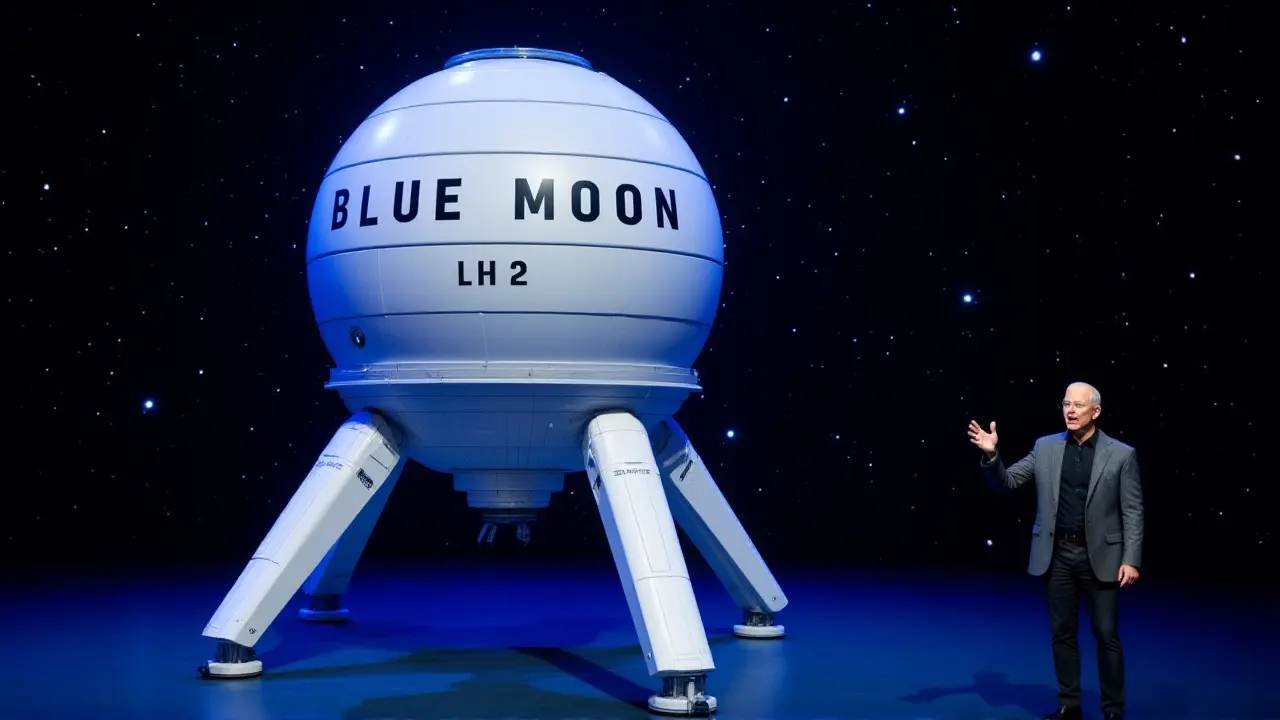 La NASA elige a Blue Origin de Bezos para la primera base lunar
